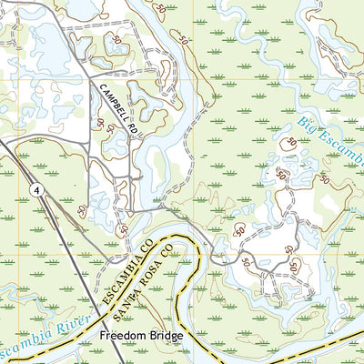 United States Geological Survey Jay, FL (2021, 24000-Scale) digital map