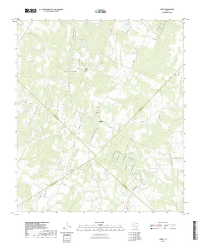 United States Geological Survey Jeddo, TX (2022, 24000-Scale) digital map