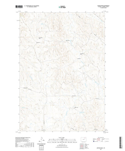 United States Geological Survey Jeffers Draw, WY (2021, 24000-Scale) digital map