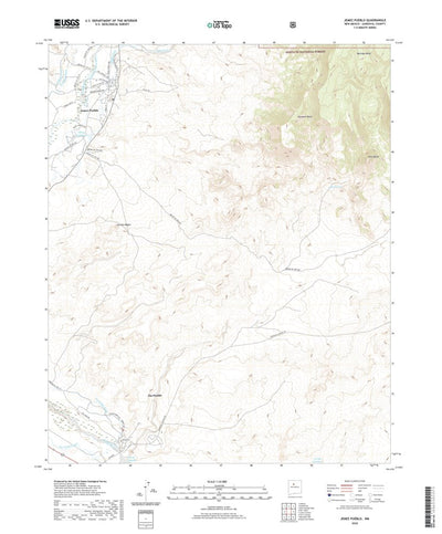 United States Geological Survey Jemez Pueblo, NM (2020, 24000-Scale) digital map