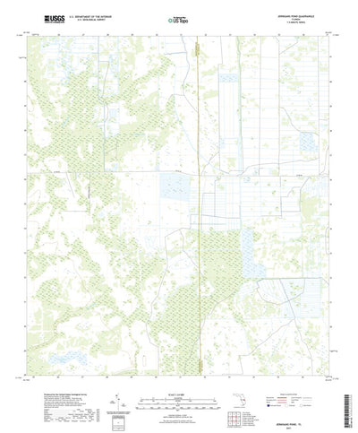 United States Geological Survey Jernigans Pond, FL (2021, 24000-Scale) digital map
