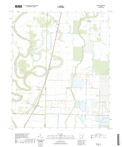 United States Geological Survey Jerome, AR (2020, 24000-Scale) digital map