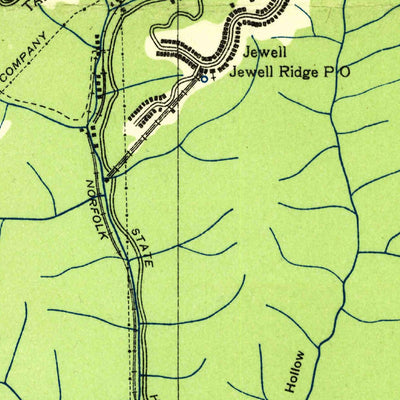 United States Geological Survey Jewell Ridge, VA (1935, 24000-Scale) digital map