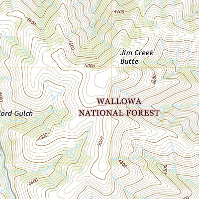 United States Geological Survey Jim Creek Butte, OR (2020, 24000-Scale) digital map