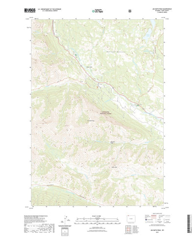United States Geological Survey Jim Smith Peak, WY (2021, 24000-Scale) digital map