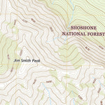 United States Geological Survey Jim Smith Peak, WY (2021, 24000-Scale) digital map