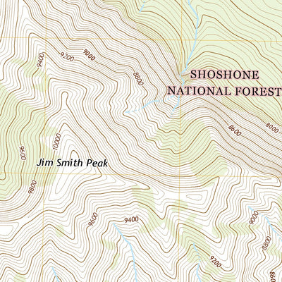 United States Geological Survey Jim Smith Peak, WY (2021, 24000-Scale) digital map