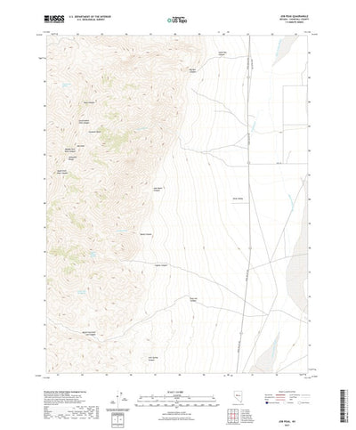 United States Geological Survey Job Peak, NV (2021, 24000-Scale) digital map
