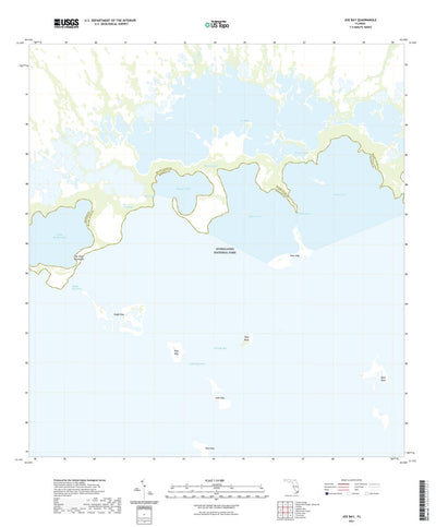United States Geological Survey Joe Bay, FL (2021, 24000-Scale) digital map