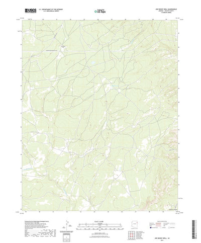 United States Geological Survey Joe Woody Well, AZ (2021, 24000-Scale) digital map