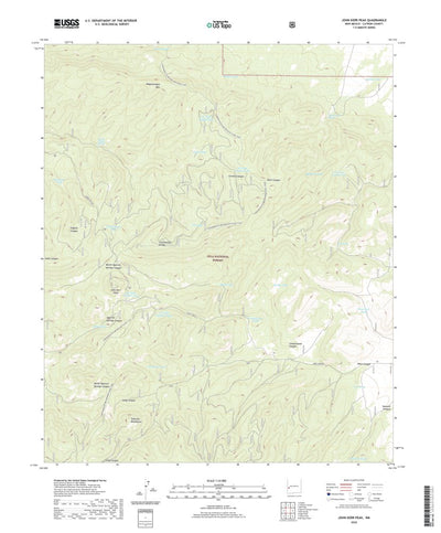 United States Geological Survey John Kerr Peak, NM (2020, 24000-Scale) digital map