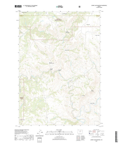 United States Geological Survey Johnny Cake Mountain, OR (2020, 24000-Scale) digital map