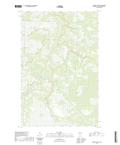 United States Geological Survey Johnson Landing, MN (2022, 24000-Scale) digital map