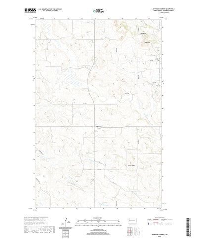 United States Geological Survey Johnsons Corner, ND (2020, 24000-Scale) digital map