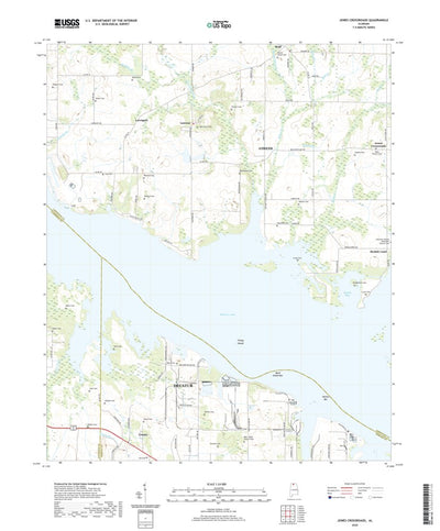 United States Geological Survey Jones Crossroads, AL (2020, 24000-Scale) digital map