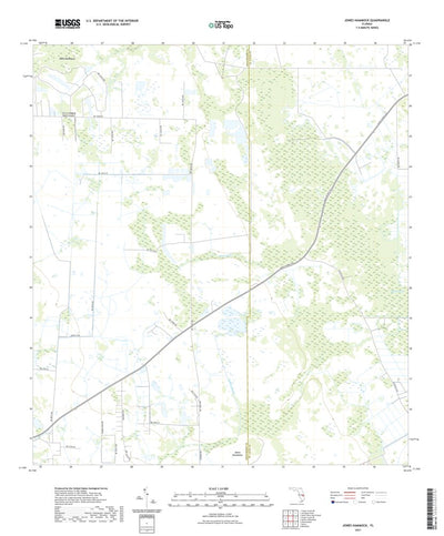 United States Geological Survey Jones Hammock, FL (2021, 24000-Scale) digital map