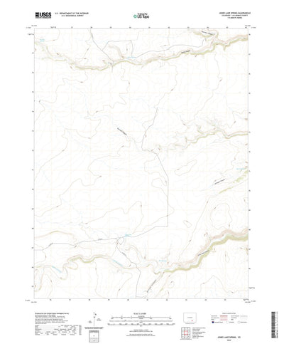 United States Geological Survey Jones Lake Spring, CO (2022, 24000-Scale) digital map