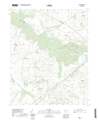 United States Geological Survey Jones, TN (2022, 24000-Scale) digital map
