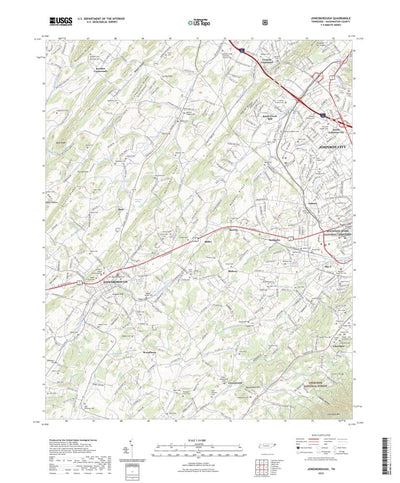 United States Geological Survey Jonesborough, TN (2022, 24000-Scale) digital map