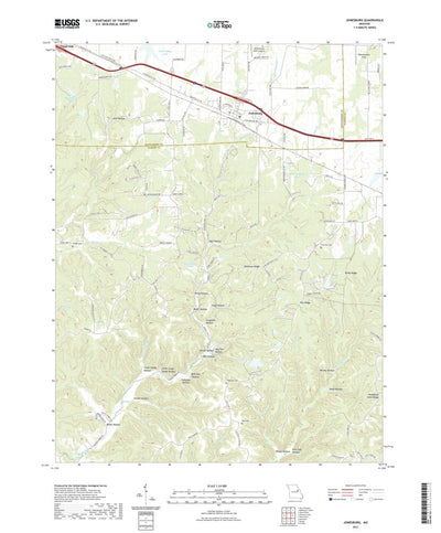 United States Geological Survey Jonesburg, MO (2021, 24000-Scale) digital map