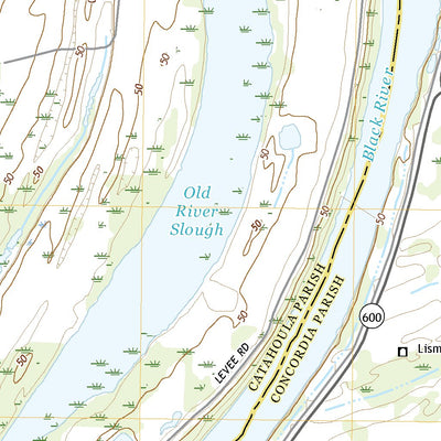 United States Geological Survey Jonesville South, LA (2020, 24000-Scale) digital map