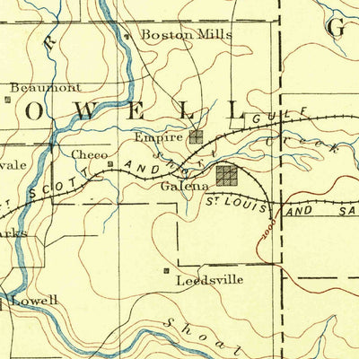 United States Geological Survey Joplin, MO-KS (1886, 125000-Scale) digital map