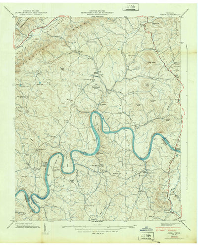 United States Geological Survey Joppa, TN (1939, 24000-Scale) digital map