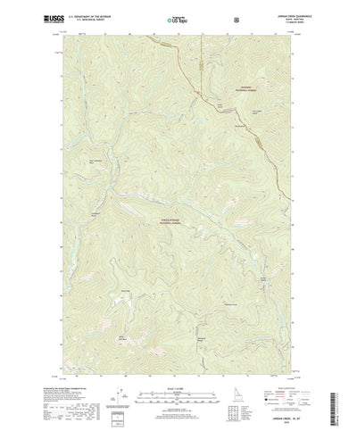 United States Geological Survey Jordan Creek, ID (2020, 24000-Scale) digital map