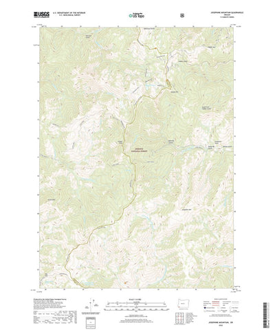 United States Geological Survey Josephine Mountain, OR (2020, 24000-Scale) digital map