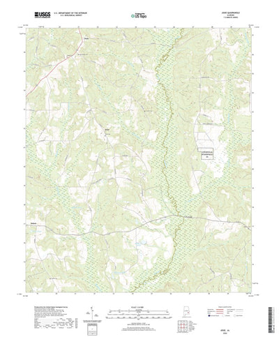 United States Geological Survey Josie, AL (2020, 24000-Scale) digital map