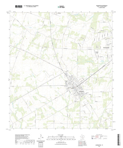 United States Geological Survey Jourdanton, TX (2022, 24000-Scale) digital map