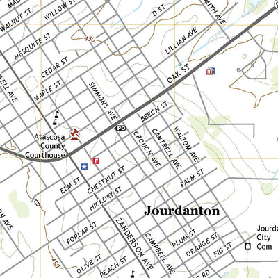 United States Geological Survey Jourdanton, TX (2022, 24000-Scale) digital map
