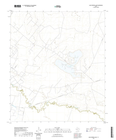 United States Geological Survey Juan Cordona Lake, TX (2022, 24000-Scale) digital map
