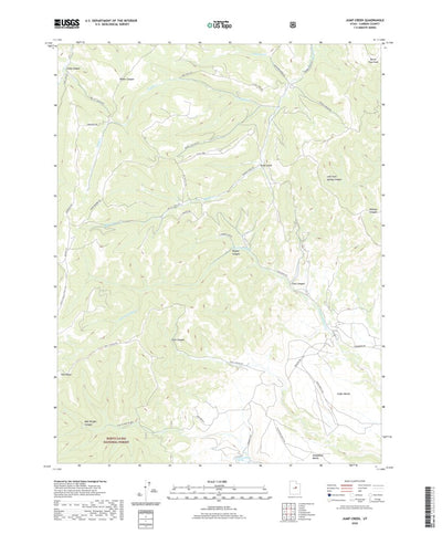 United States Geological Survey Jump Creek, UT (2020, 24000-Scale) digital map