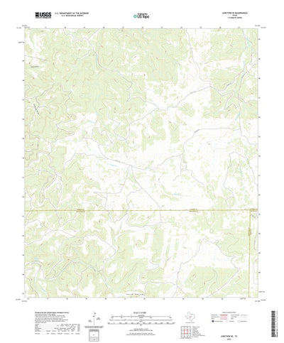 United States Geological Survey Junction SE, TX (2022, 24000-Scale) digital map
