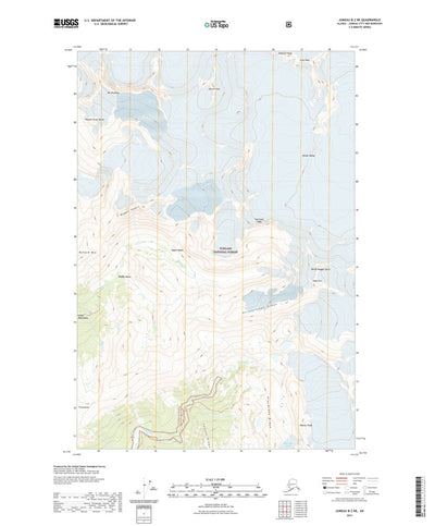 United States Geological Survey Juneau B-2 NE, AK (2021, 25000-Scale) digital map