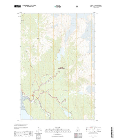 United States Geological Survey Juneau C-3 SE, AK (2021, 25000-Scale) digital map