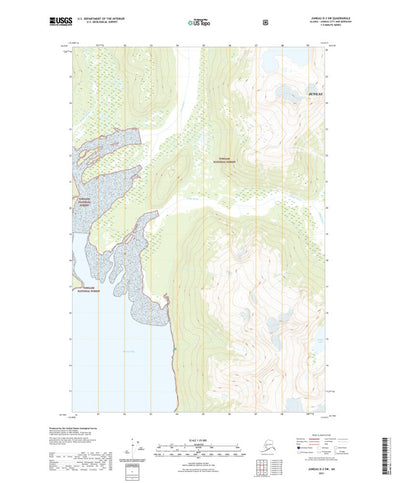 United States Geological Survey Juneau D-3 SW, AK (2021, 25000-Scale) digital map