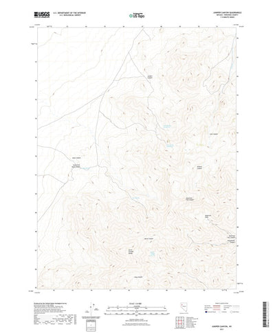 United States Geological Survey Juniper Canyon, NV (2021, 24000-Scale) digital map