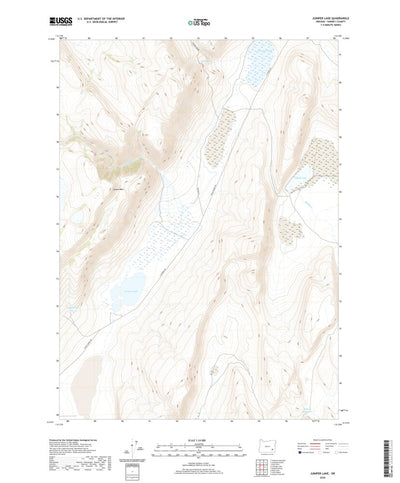 United States Geological Survey Juniper Lake, OR (2020, 24000-Scale) digital map