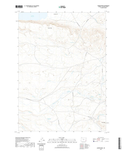United States Geological Survey Juniper Ridge, OR (2020, 24000-Scale) digital map