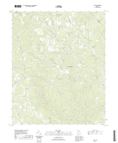 United States Geological Survey Juno, GA (2020, 24000-Scale) digital map