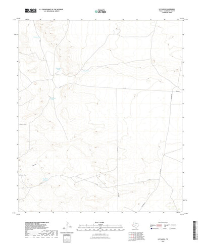 United States Geological Survey K C Ranch, TX (2022, 24000-Scale) digital map