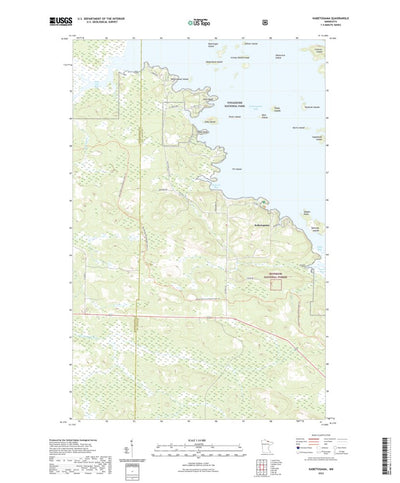 United States Geological Survey Kabetogama, MN (2022, 24000-Scale) digital map
