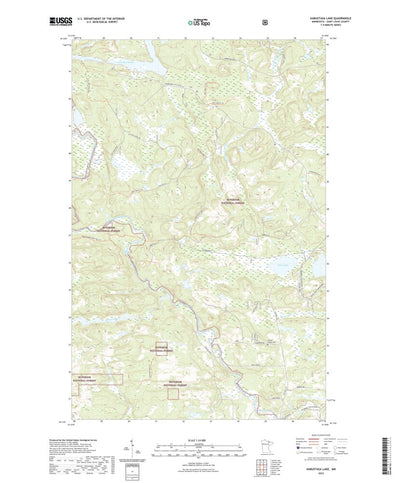 United States Geological Survey Kabustasa Lake, MN (2022, 24000-Scale) digital map
