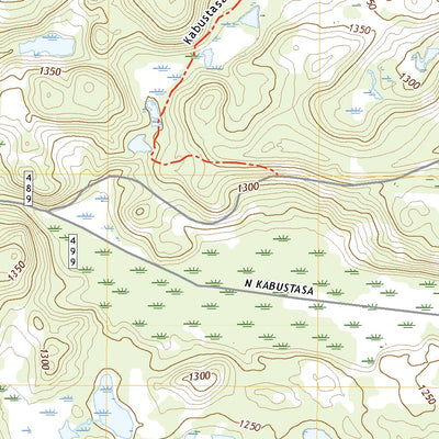 United States Geological Survey Kabustasa Lake, MN (2022, 24000-Scale) digital map