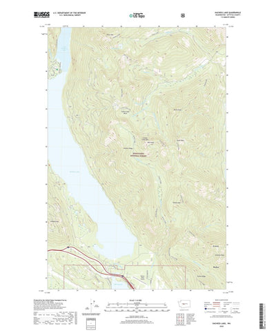 United States Geological Survey Kachess Lake, WA (2020, 24000-Scale) digital map