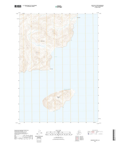United States Geological Survey Kaguyak D-5 NW, AK (2021, 25000-Scale) digital map