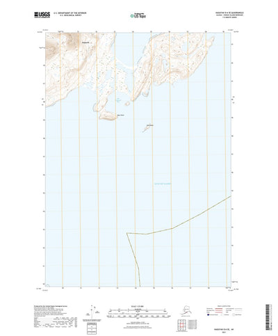United States Geological Survey Kaguyak D-6 SE, AK (2021, 25000-Scale) digital map