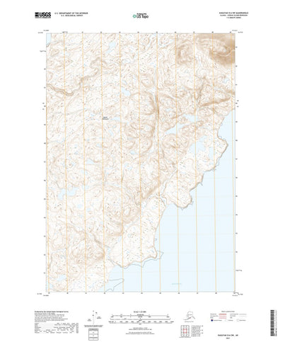 United States Geological Survey Kaguyak D-6 SW, AK (2021, 25000-Scale) digital map